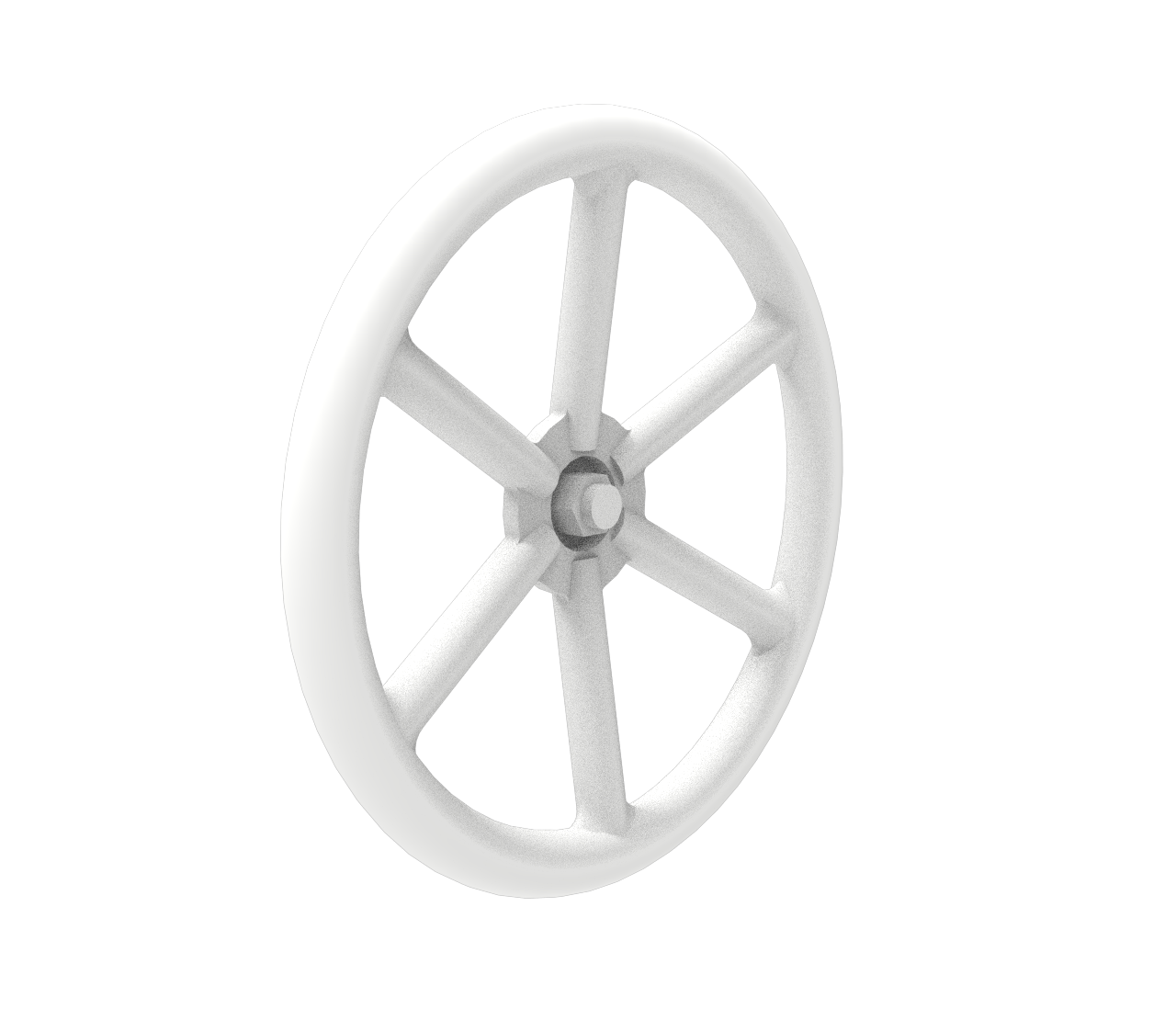 Handbrake Wheel 6 spoke x10 HO