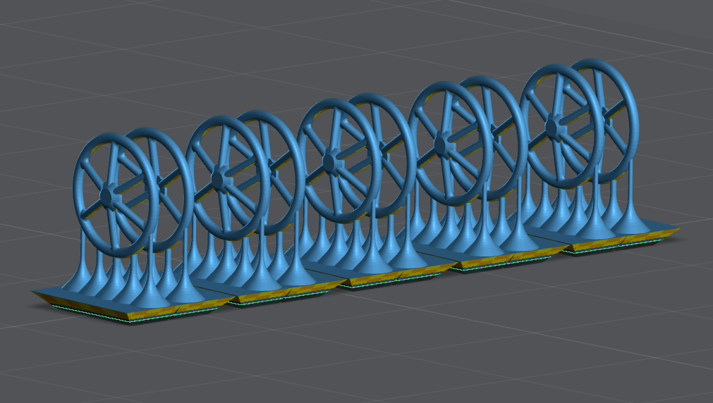 Handbrake Wheel 6 spoke x10 HO